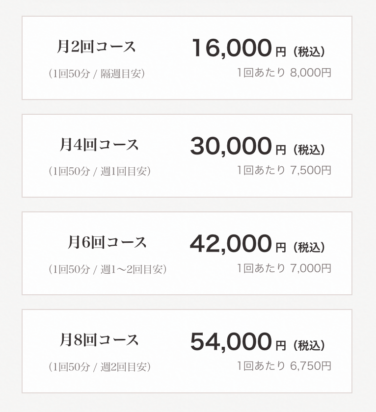 続けやすい価格